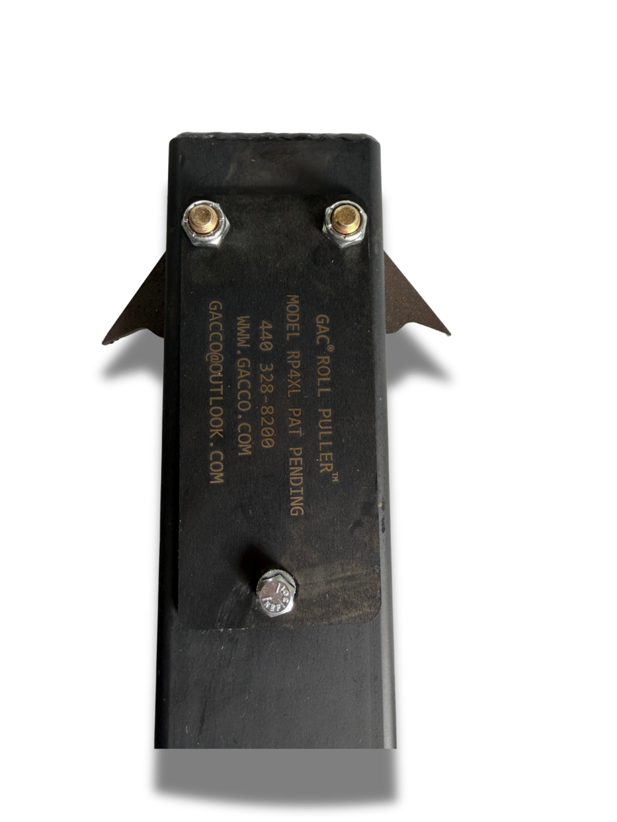 RP4XL model plate detail — GAC branding, part number, armor teeth